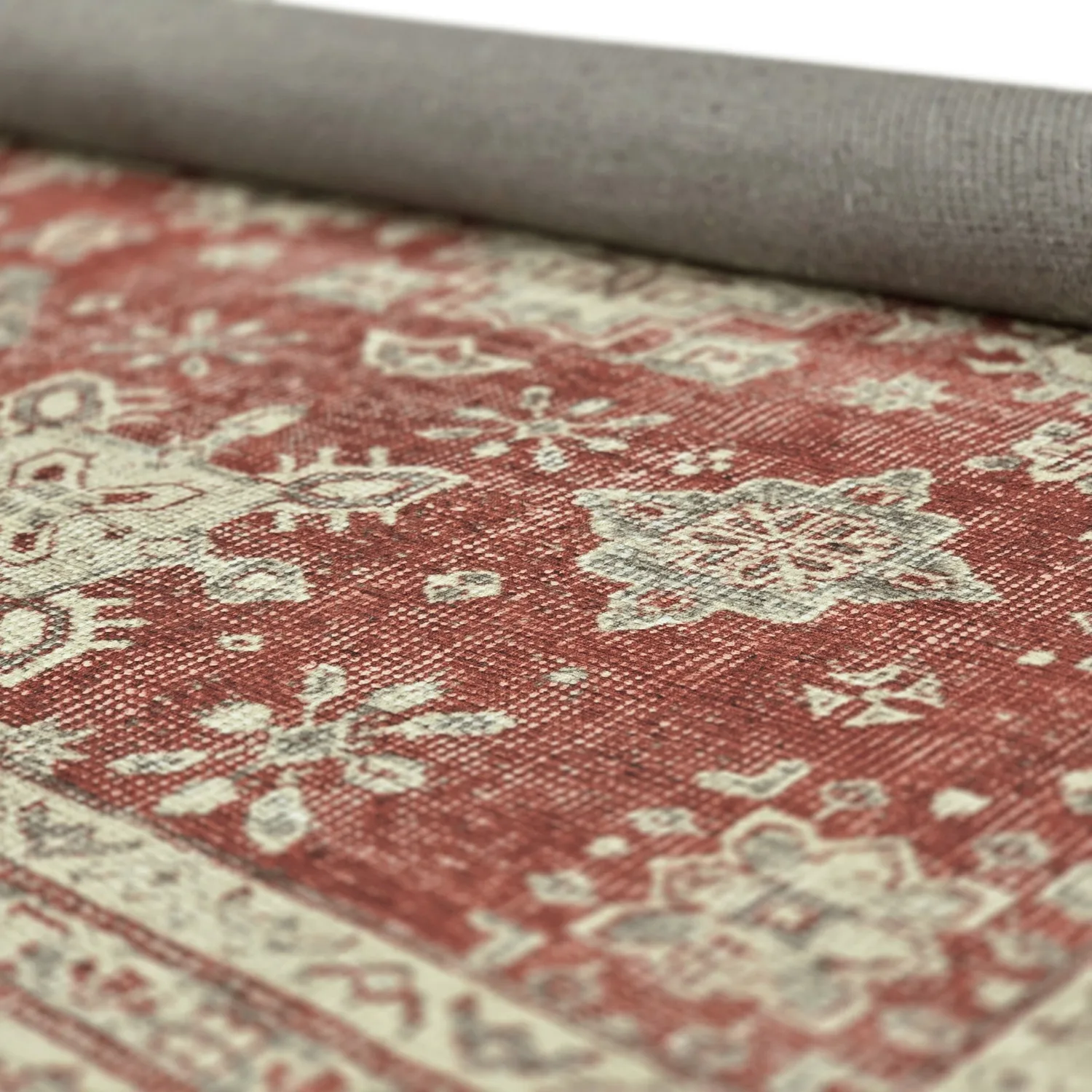 Tapete de tecelagem plana - Zuleina (vermelho)