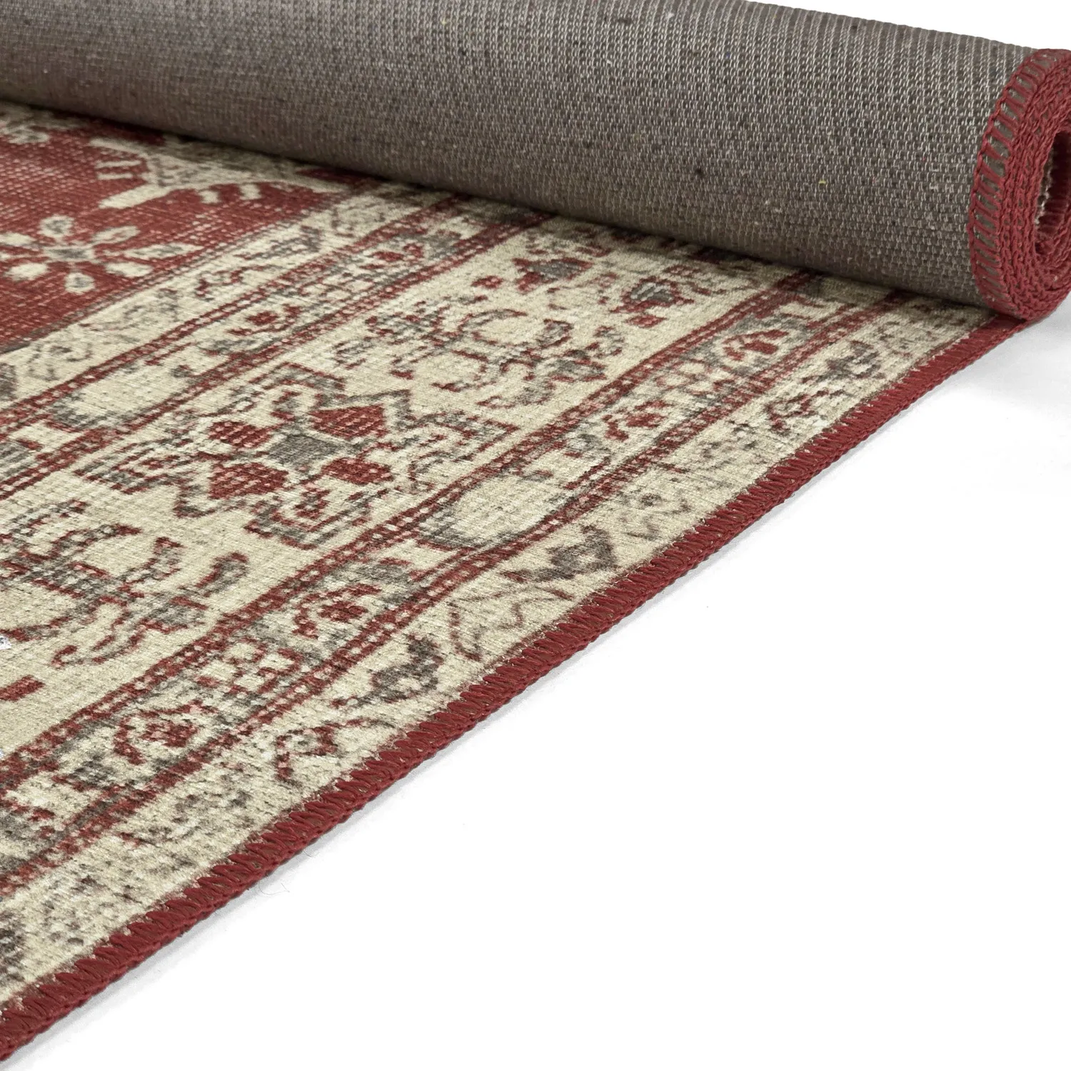 Tapete de tecelagem plana - Zuleina (vermelho)