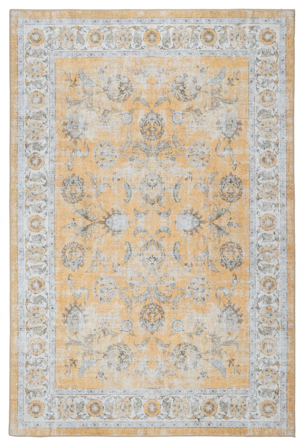 Tapete de tecelagem plana - Adeleine (amarelo)