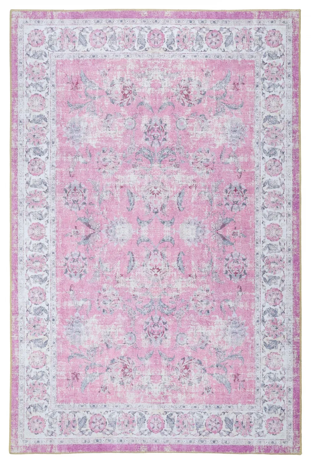 Tapete de tecelagem plana - Adeleine (rosa)