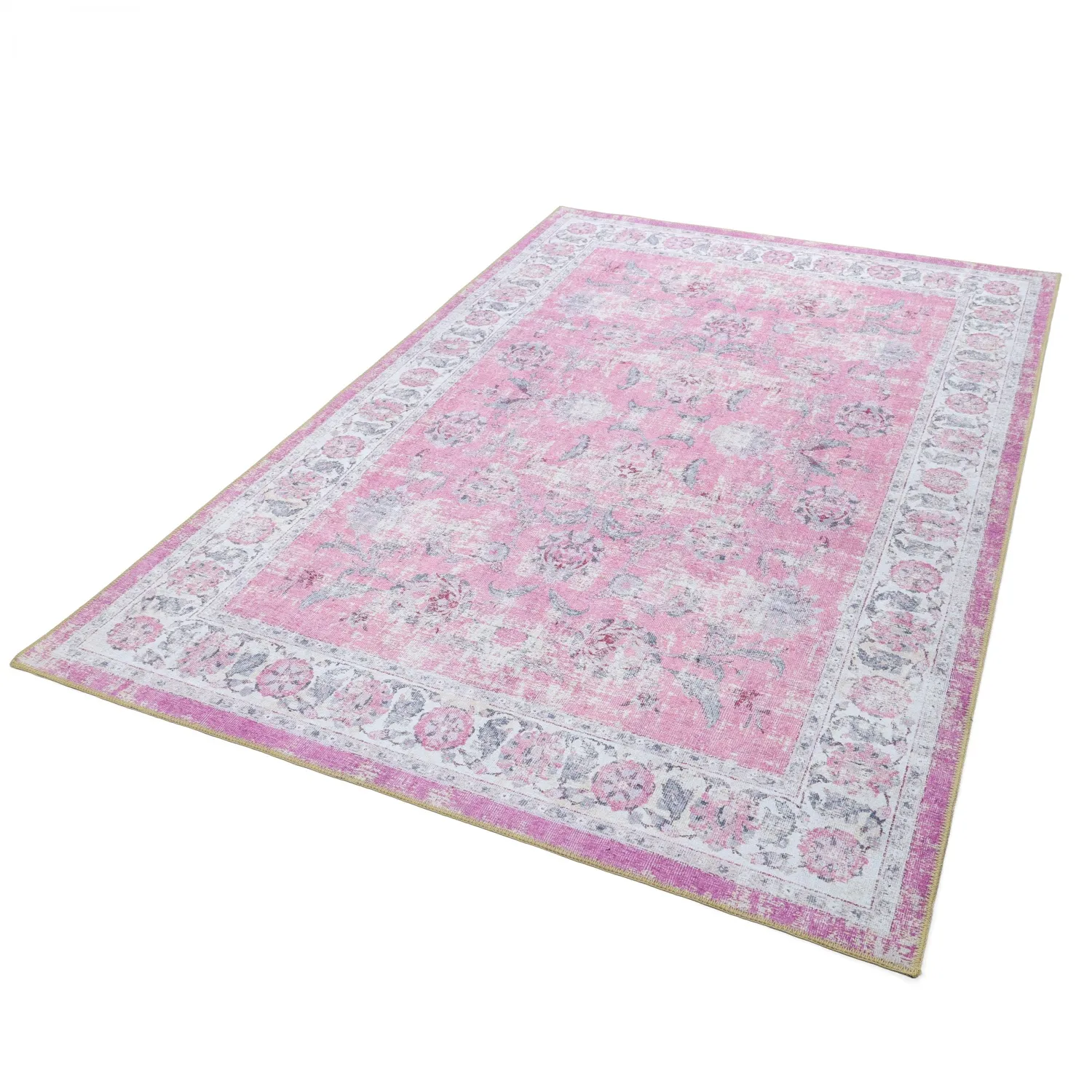 Tapete de tecelagem plana - Adeleine (rosa)