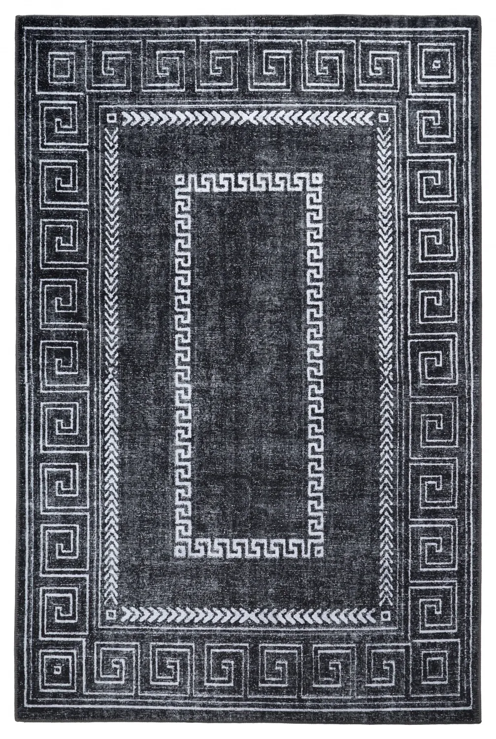 Tapete de tecelagem plana - Ankara Versace (preto)