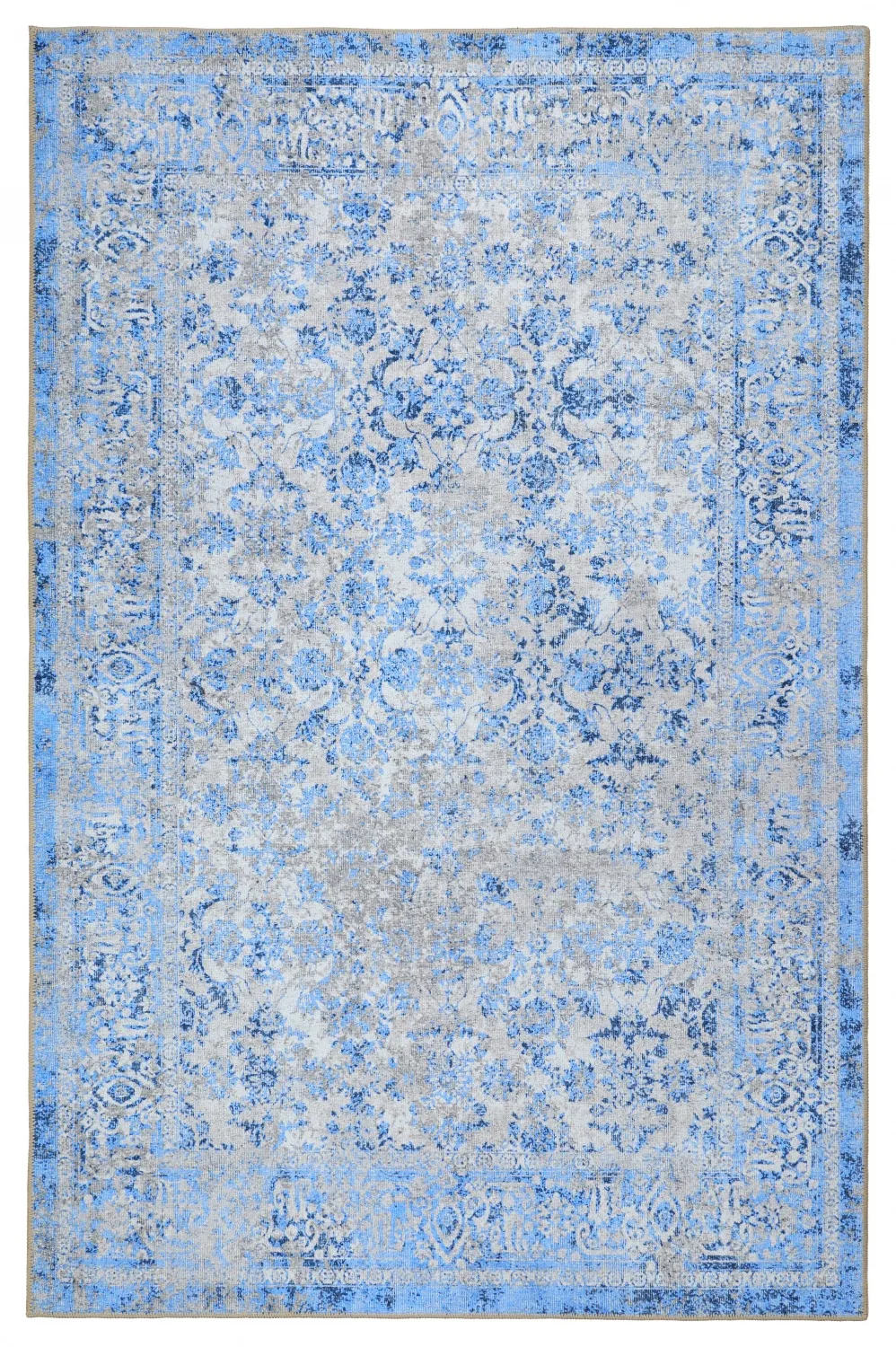 Tapete de tecelagem plana - Denizli (azul)
