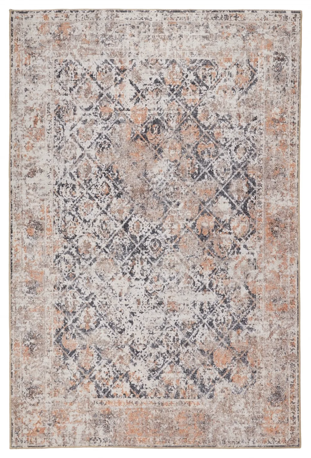 Tapete de tecelagem plana - Douz (preto/bege)
