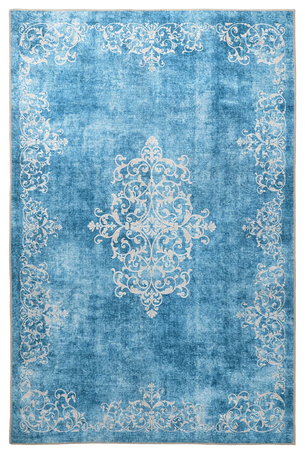 Tapete de tecelagem plana - Santi (azul)
