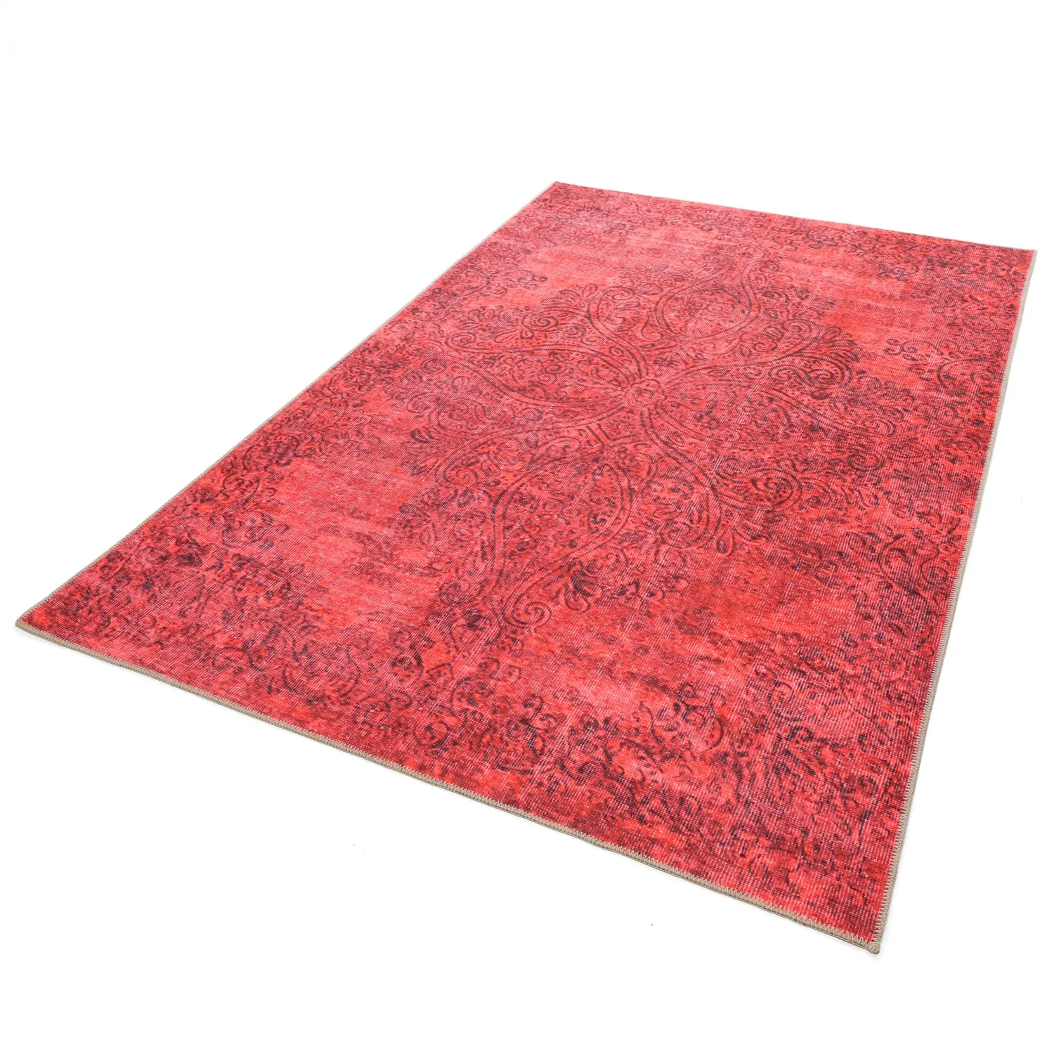 Tapete de tecelagem plana - Valenza (vermelho)