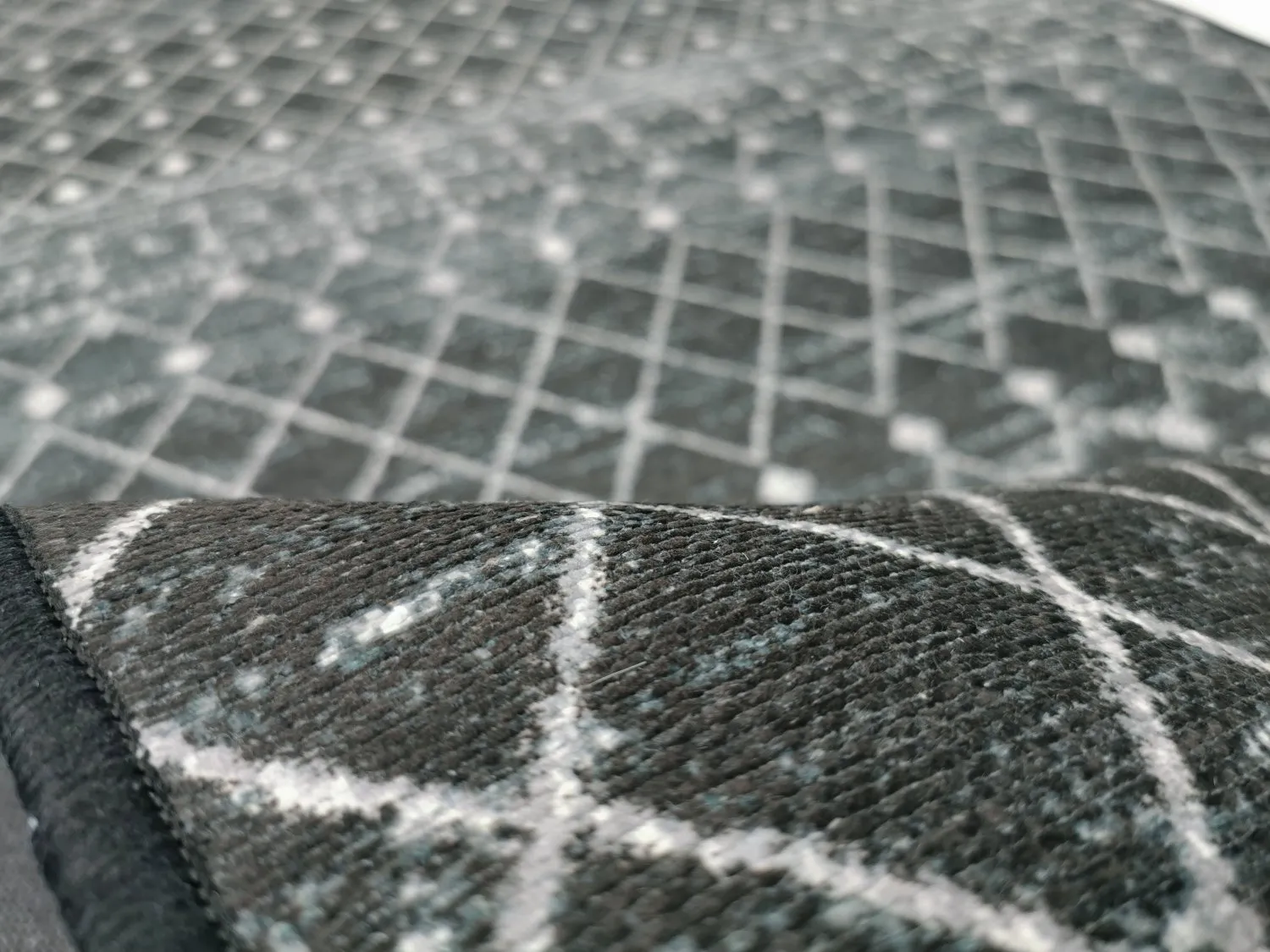 Tapete Wilton - Stella (preto/branco)