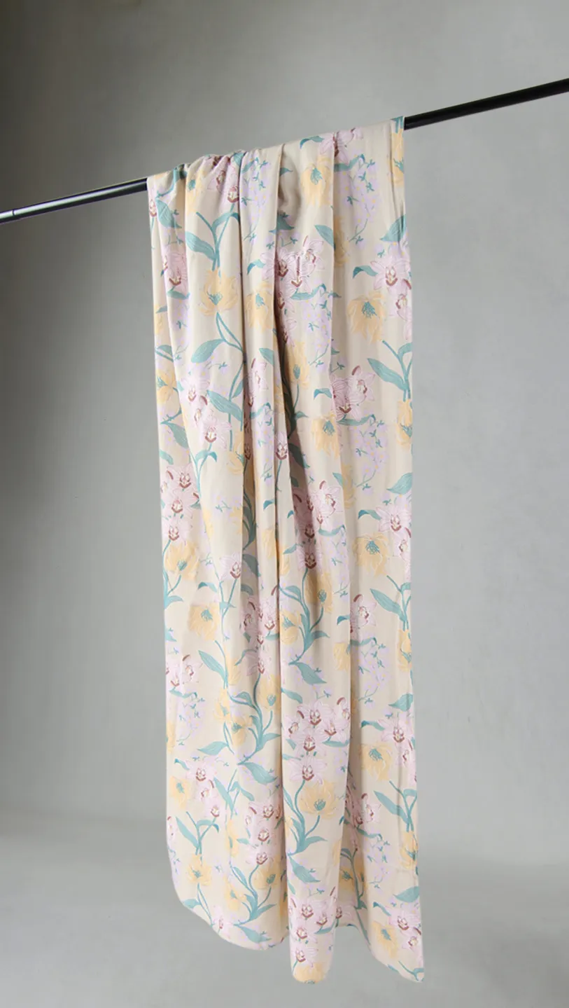 Cortinas - Cortina de algodão - Florina (rosa)