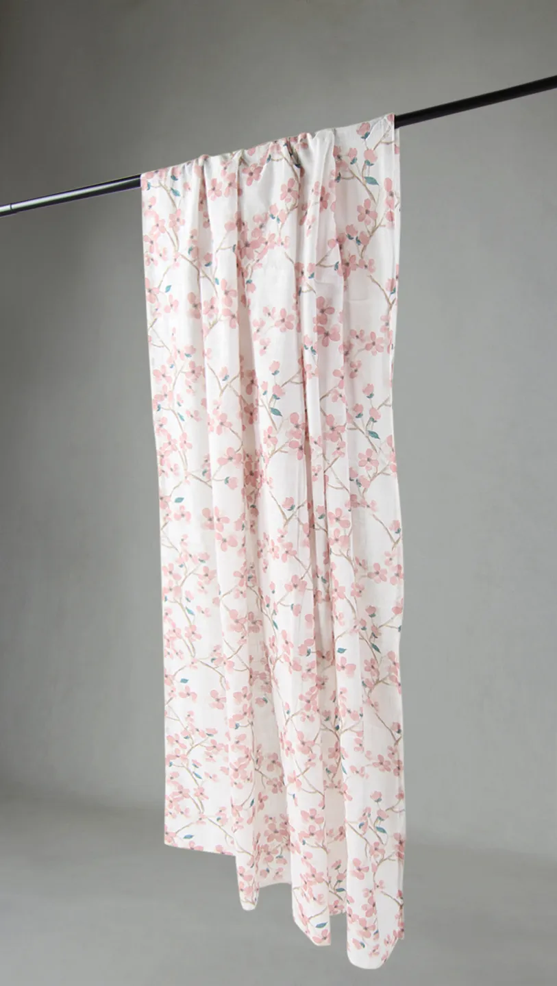 Cortinas - Cortina de algodão - Pia-Li (rosa)