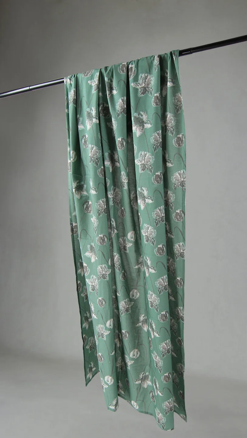 Cortinas - Cortina de algodão Alegria (verde)