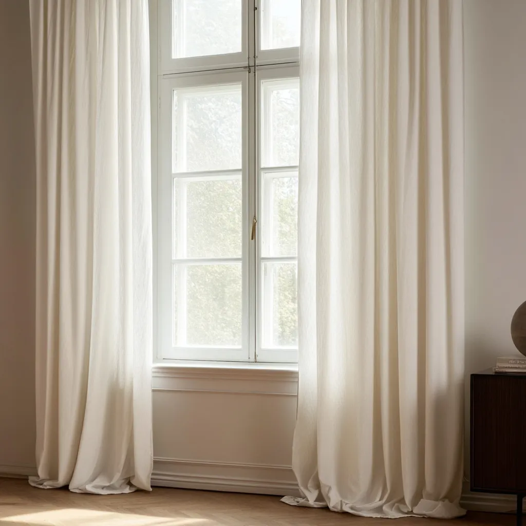 Cortinas - Cortina imitação de linho Andrada (bege)