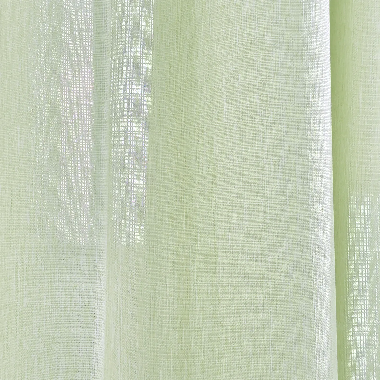 Cortinas - Cortina imitação de linho Andrada (verde claro)