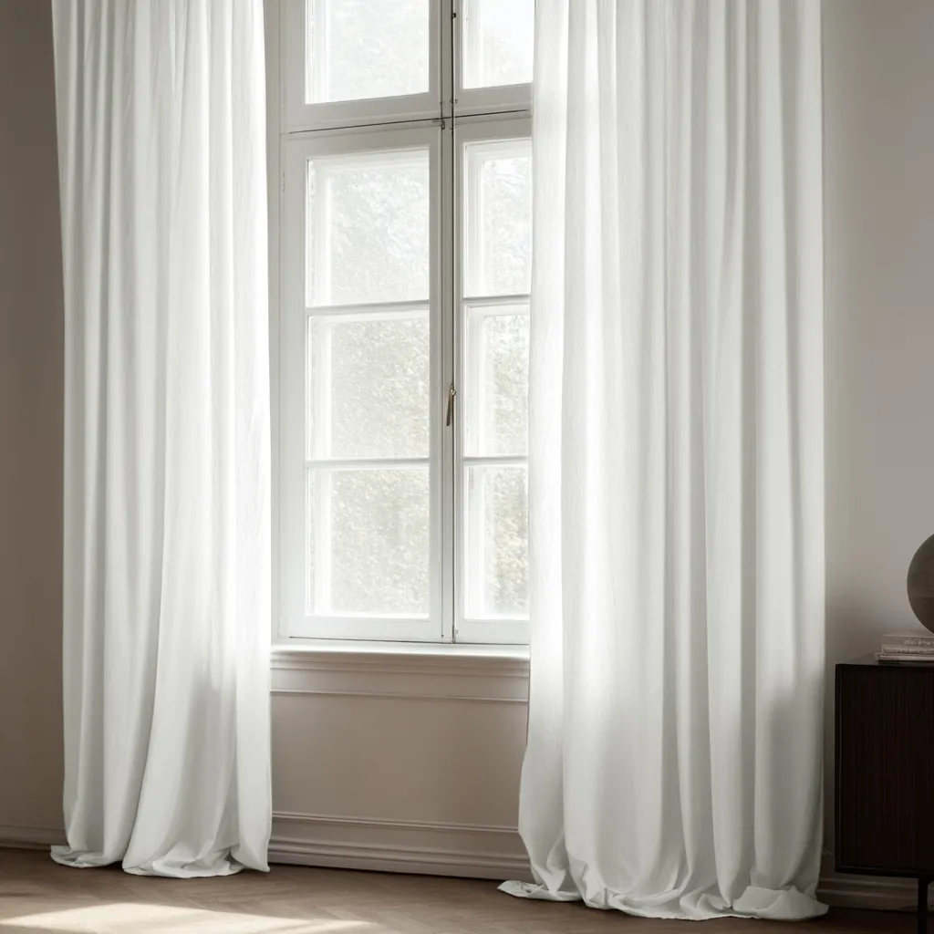 Cortinas - Cortina imitação de linho Andrada (branco)