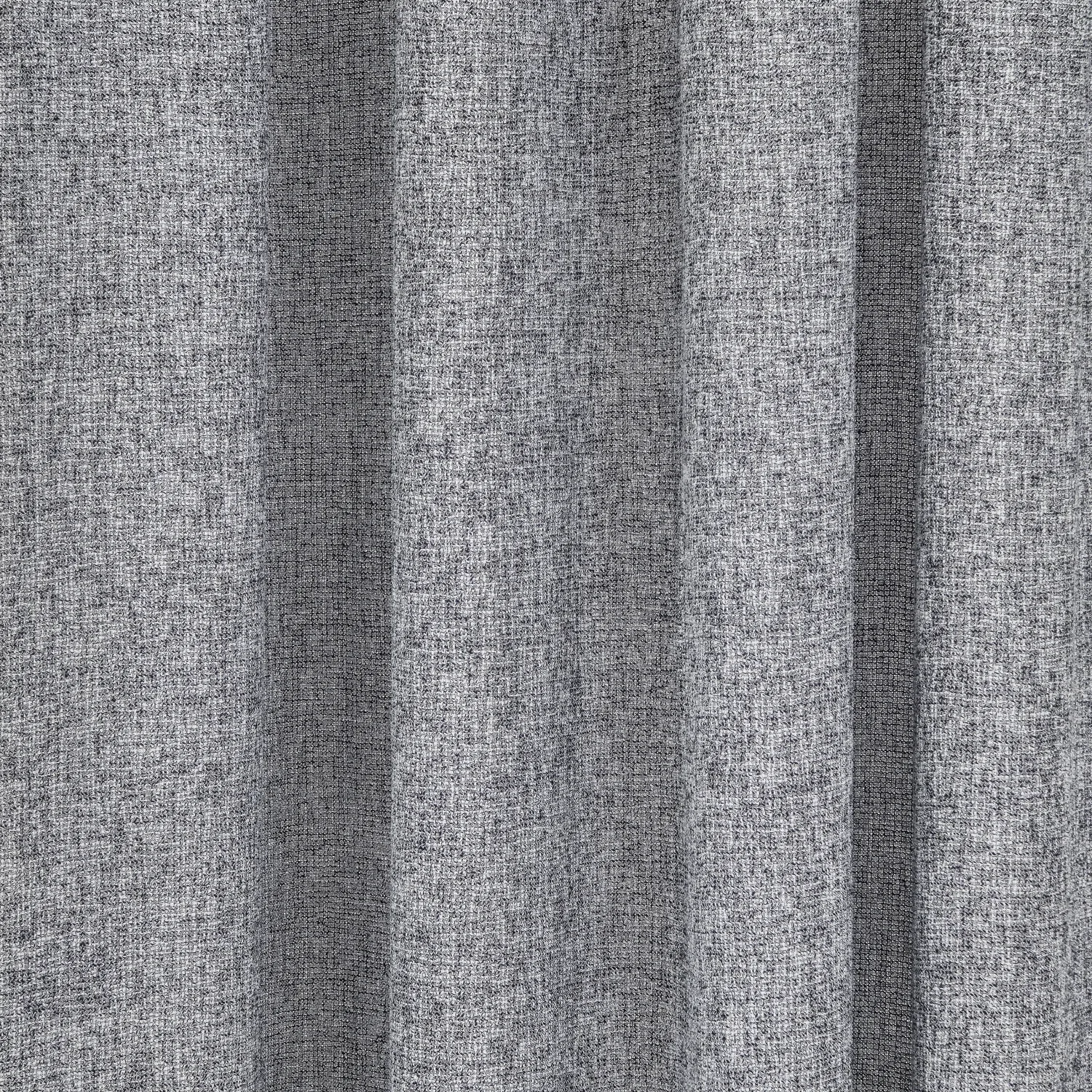 Cortinas - Cortina de linho Cosmina (cinza escuro)