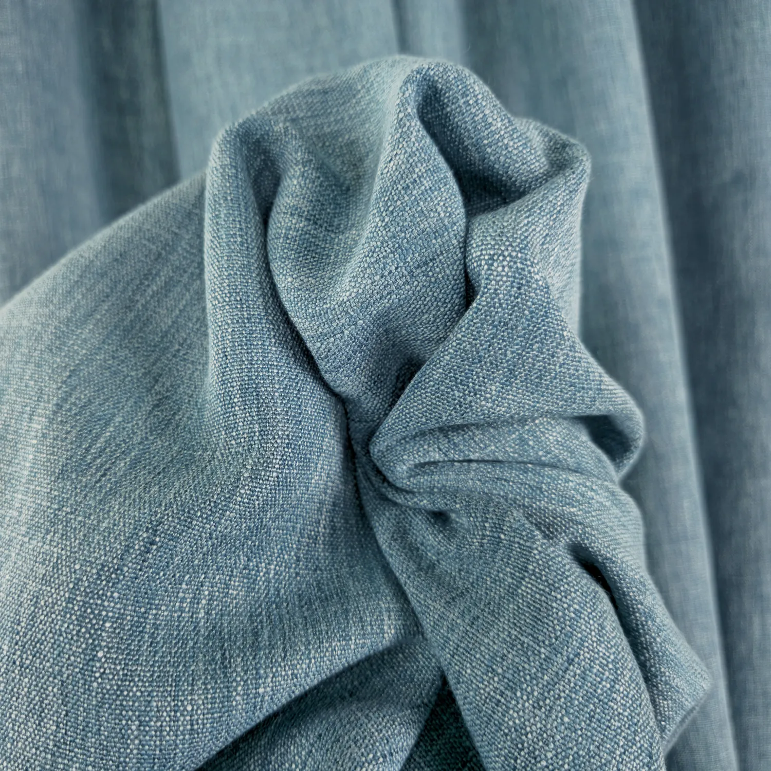 Cortinas - Cortina de linho Melania (turquesa escuro)