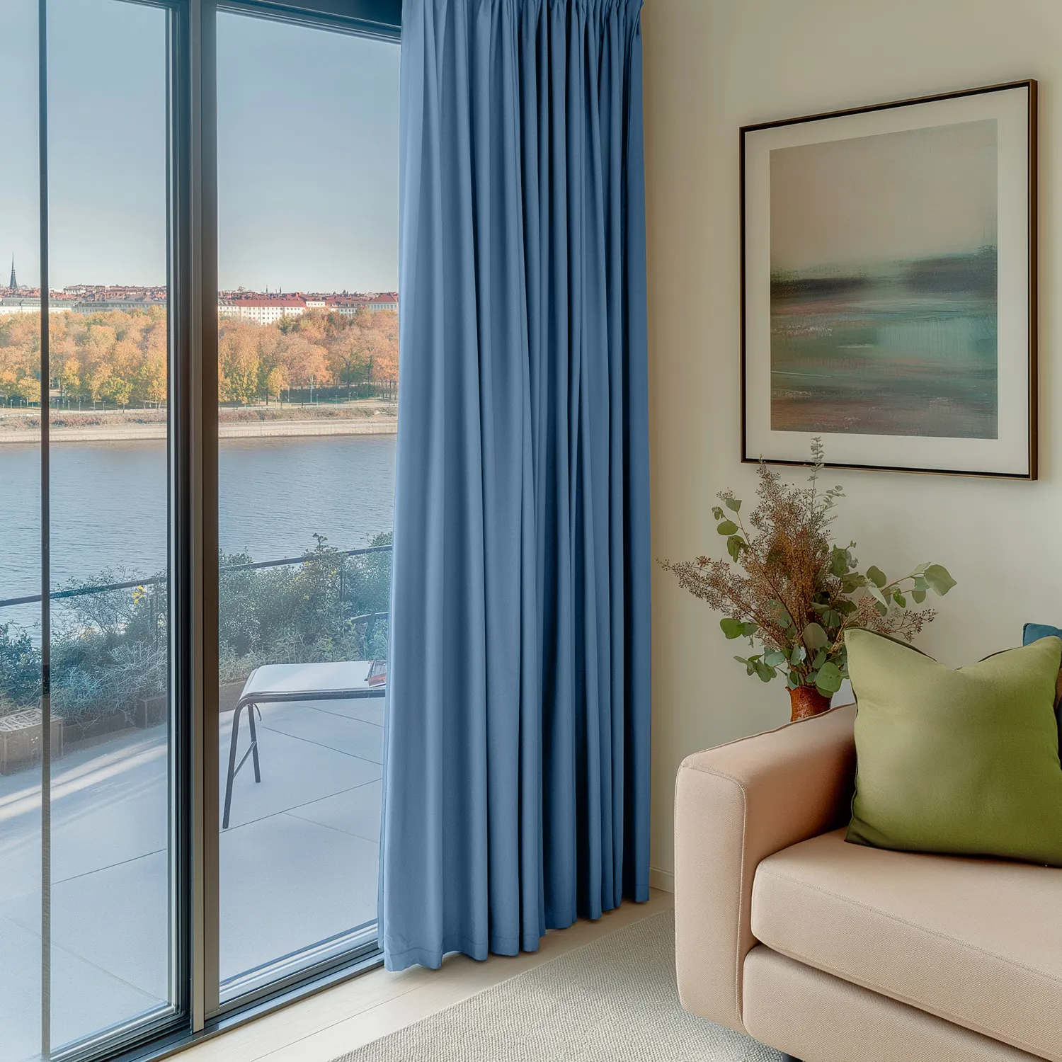 Cortinas - Cortina blackout Octavia (azul claro)