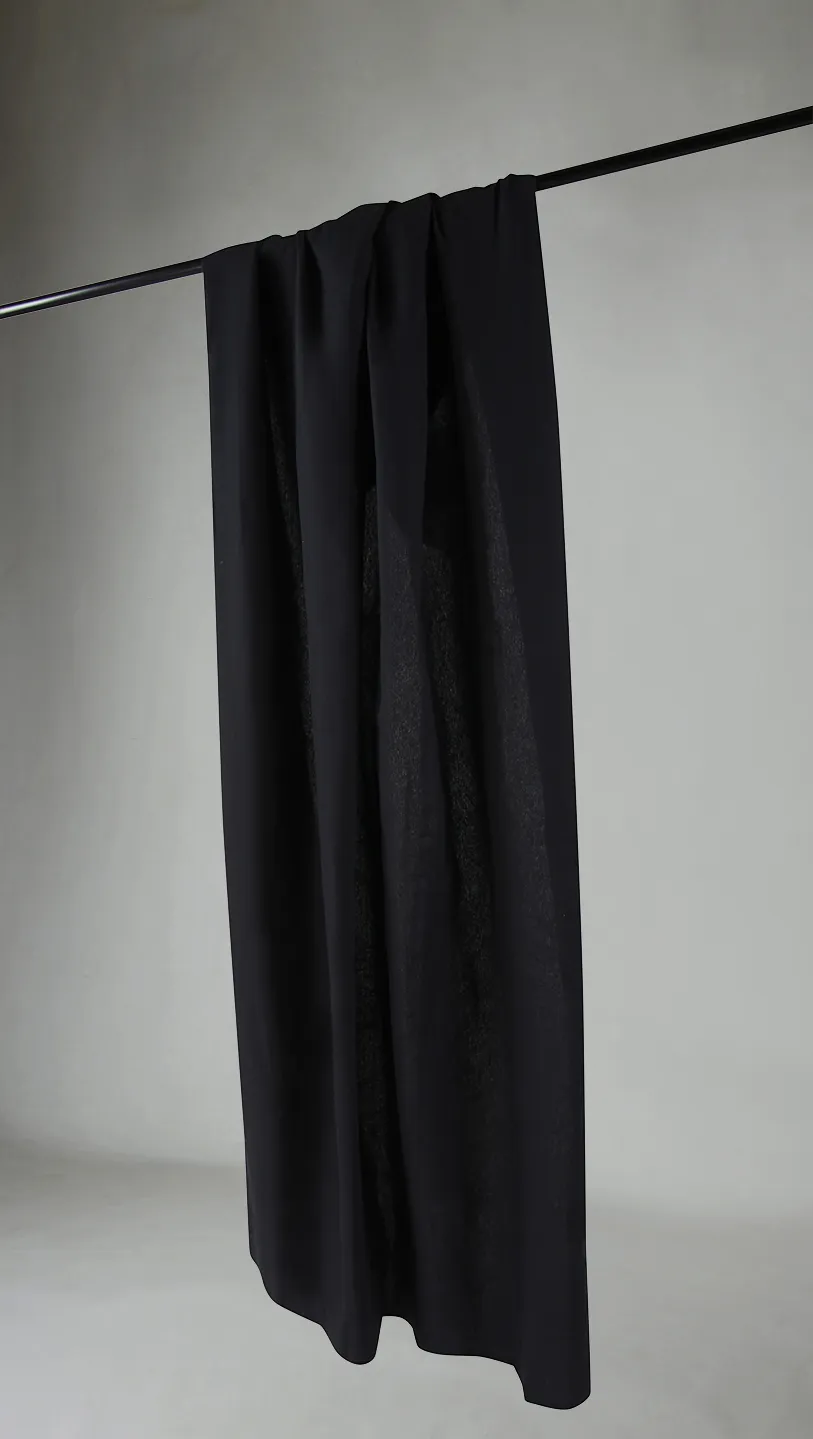 Cortinas - Cortina de algodão Anja (preto)