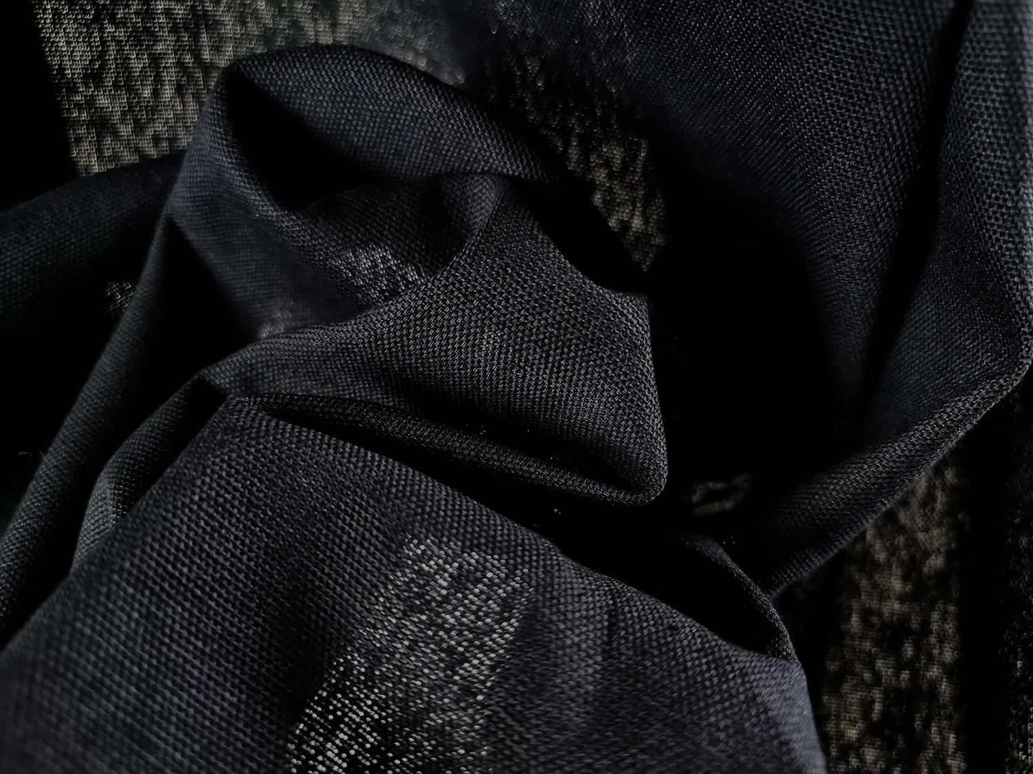 Cortinas - Cortina de algodão Anja (preto)