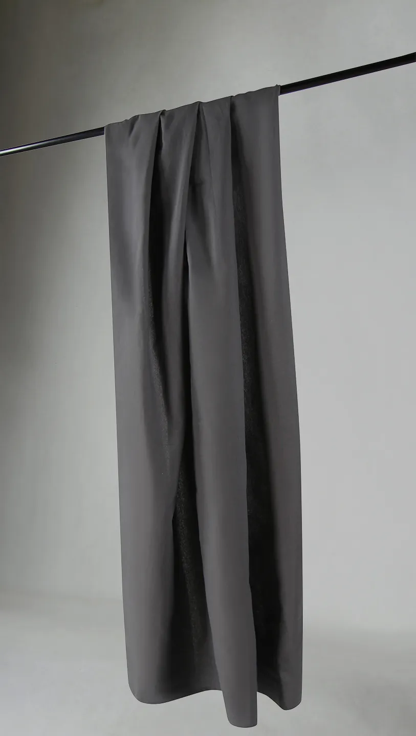 Cortinas - Cortina de algodão Anja (cinza escuro)