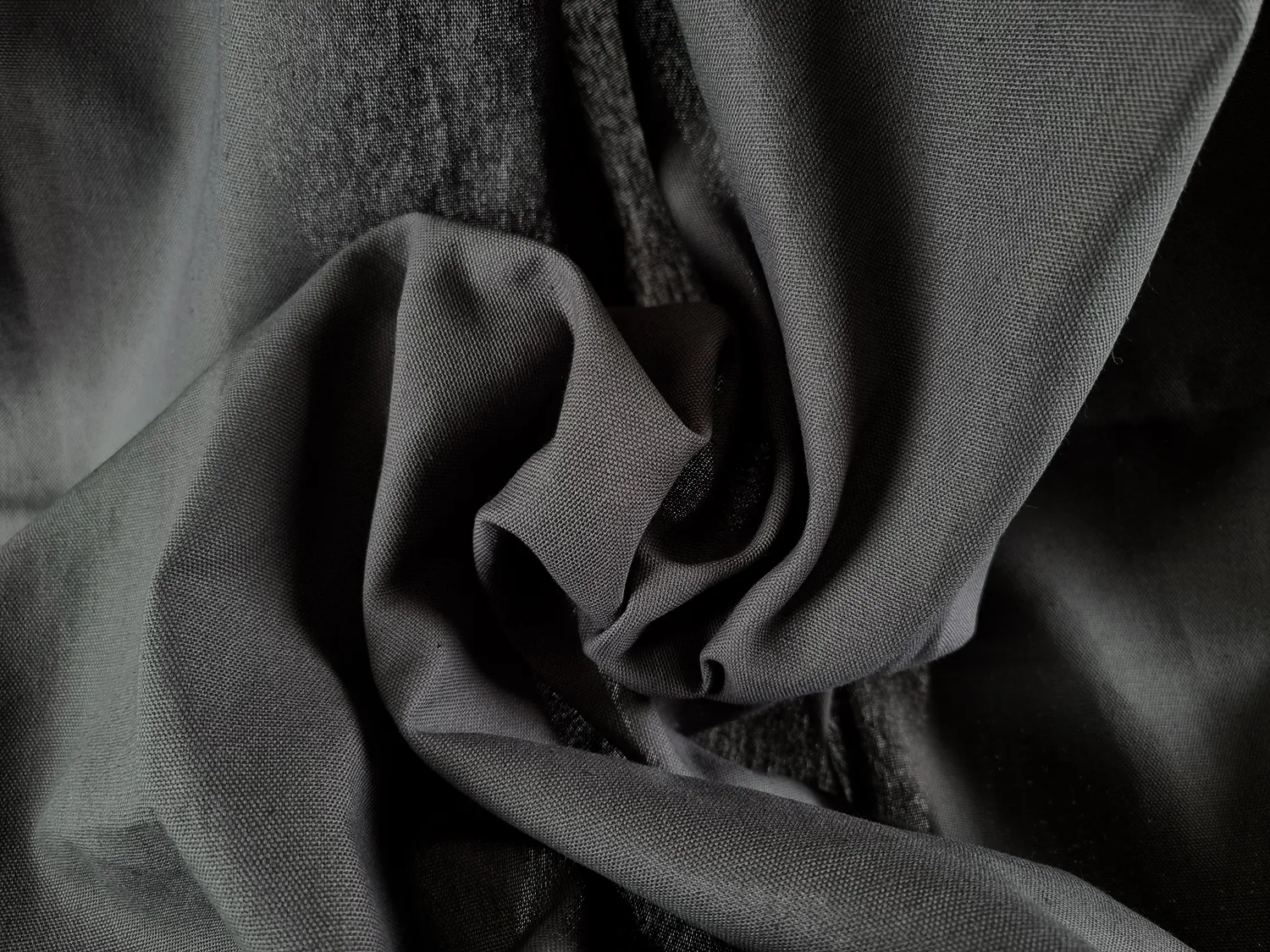 Cortinas - Cortina de algodão Anja (cinza escuro)