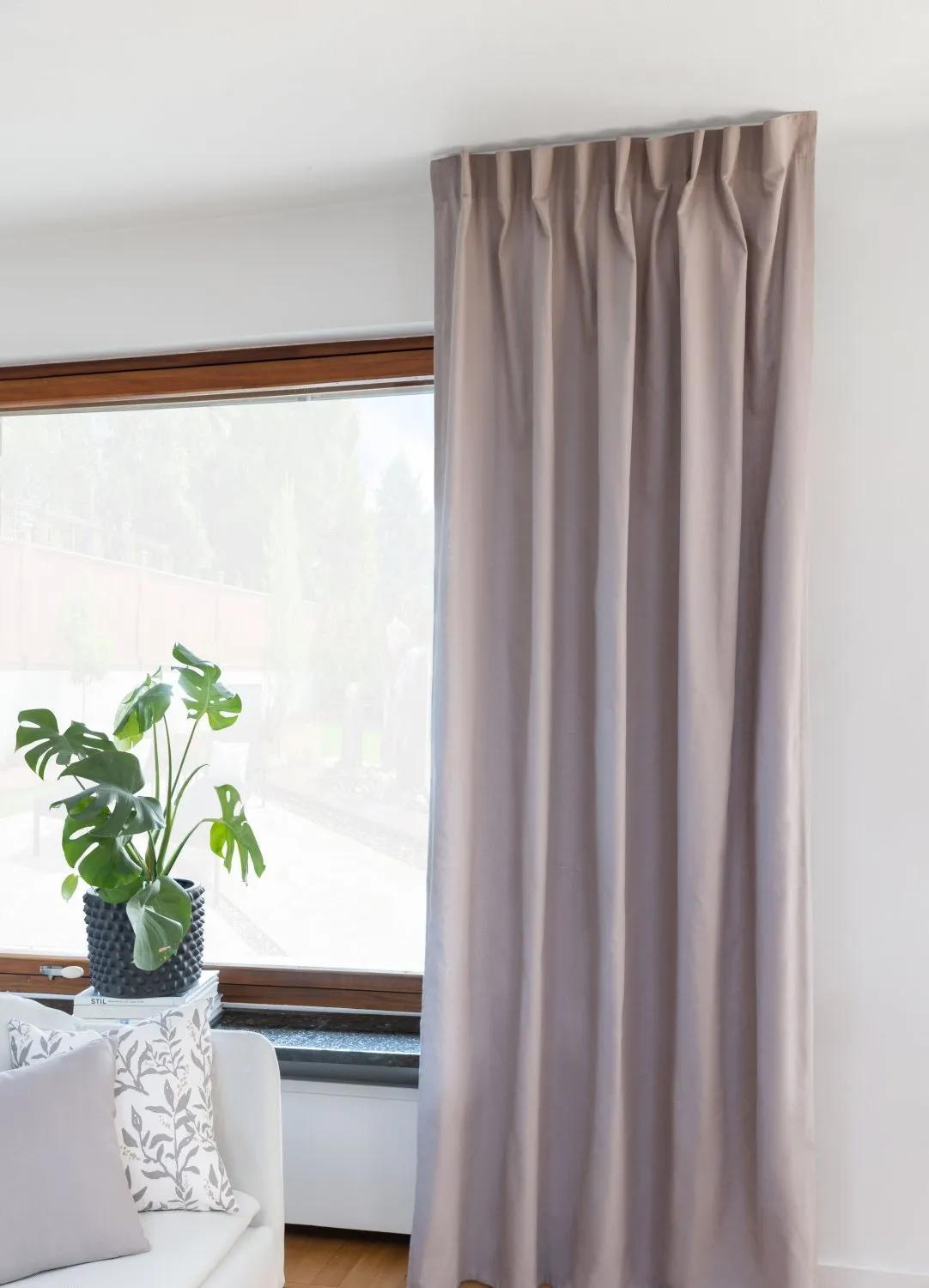 Cortinas - Cortina de algodão Anja (cinza)