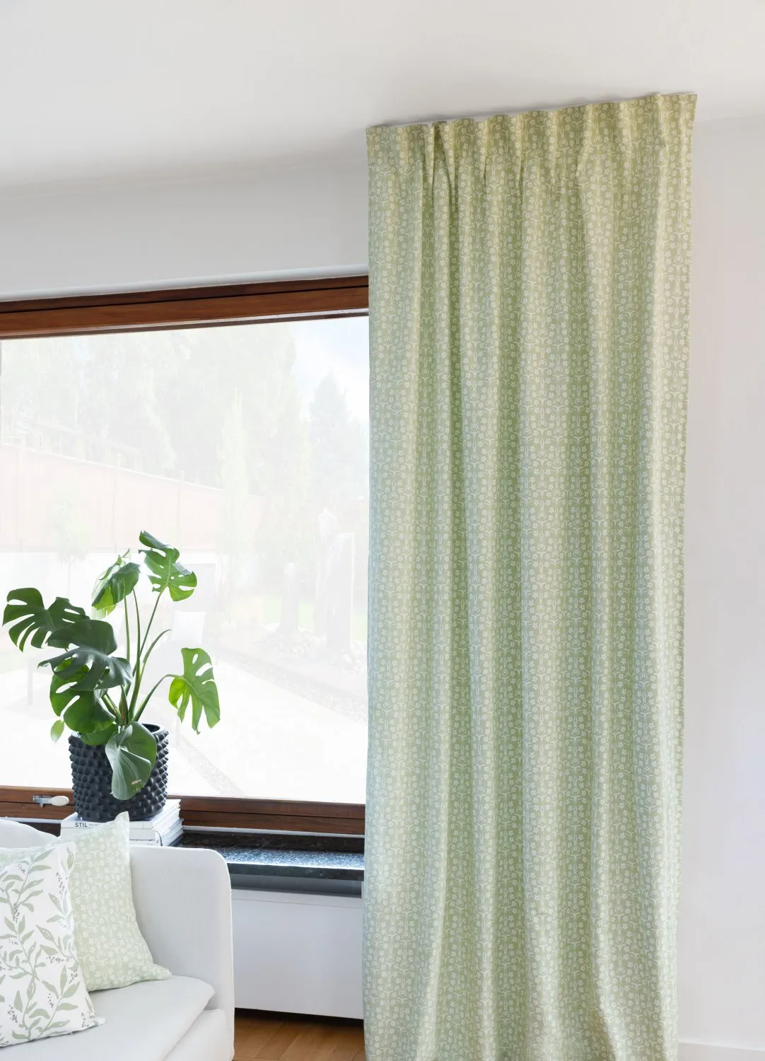 Cortinas - Cortina de algodão Ella (verde)