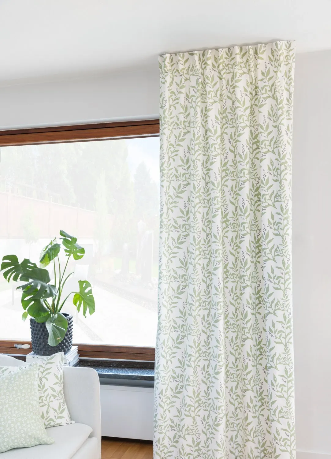 Cortinas - Cortina de algodão Katri (verde)