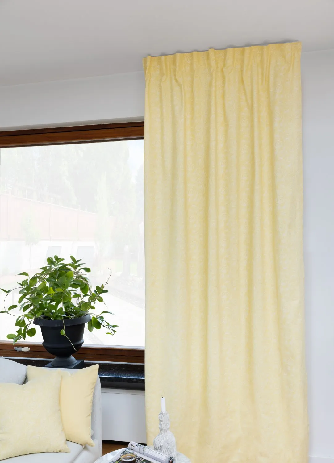 Cortinas - Cortina de algodão Merja (amarelo)