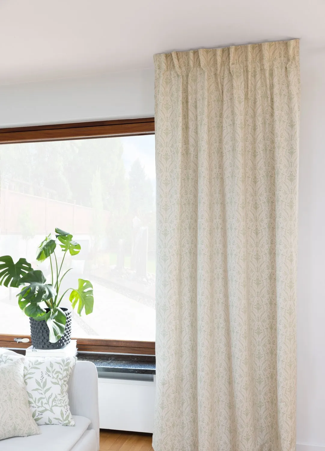 Cortinas - Cortina de algodão Minna (verde)