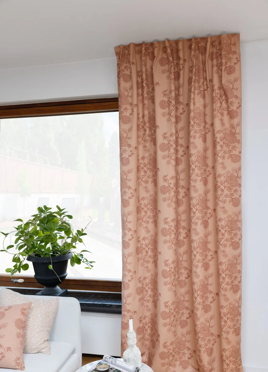 Cortinas - Cortina de algodão Minna (rosa)