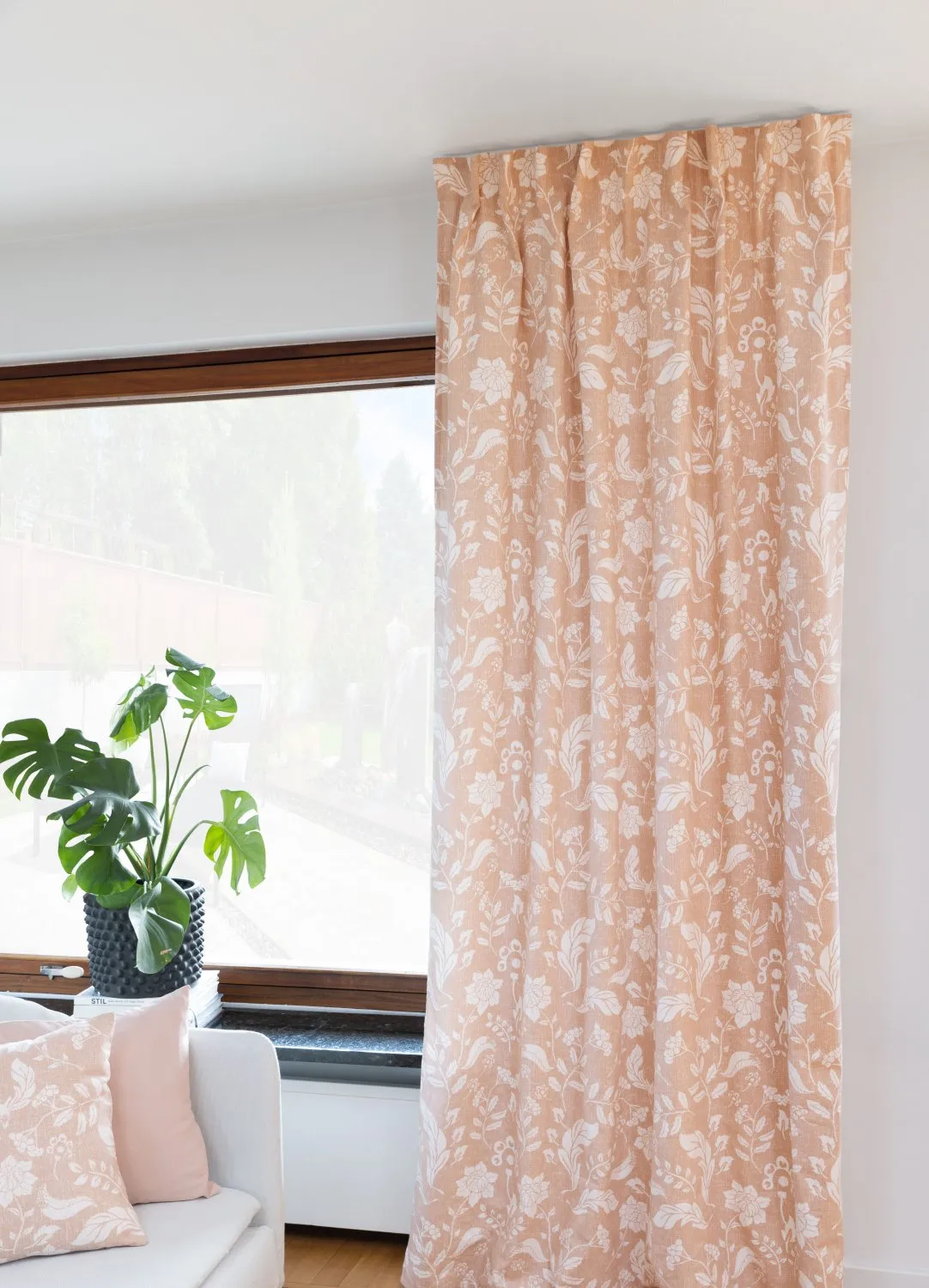 Cortinas - Cortina de algodão Onni (rosa)