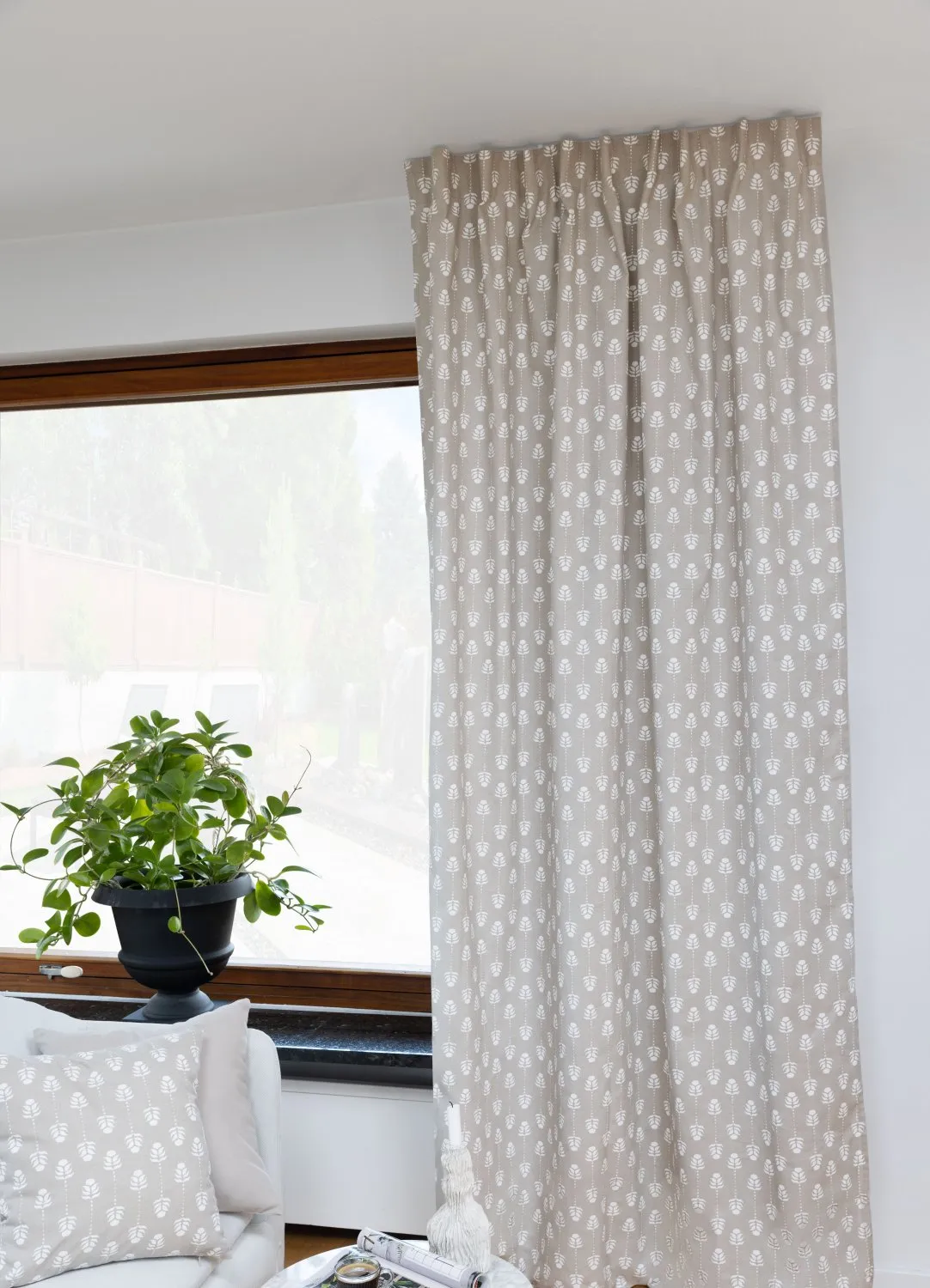 Cortinas - Cortina de algodão Sari (bege)