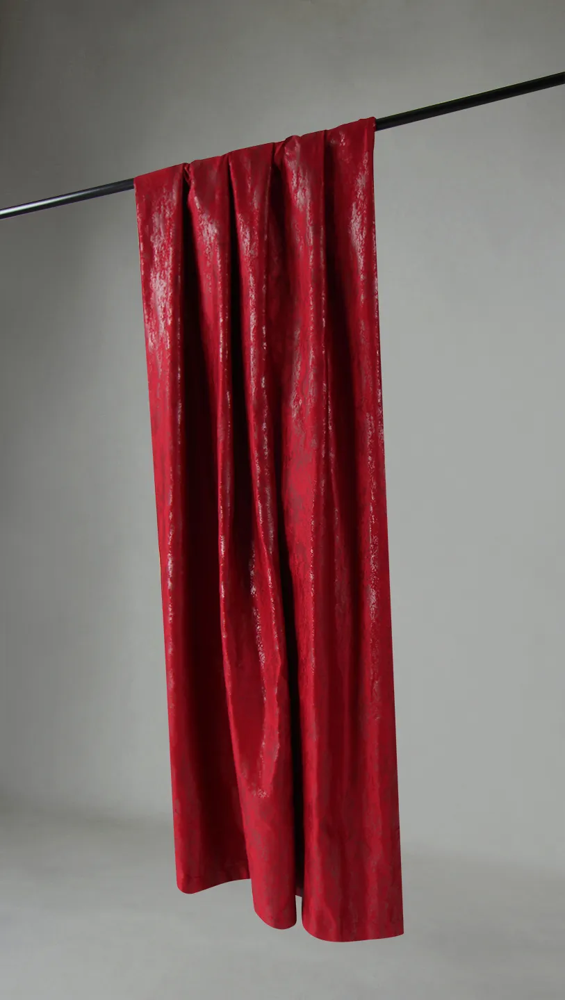 Cortinas - Cortina de veludo Ofelia (vermelho)