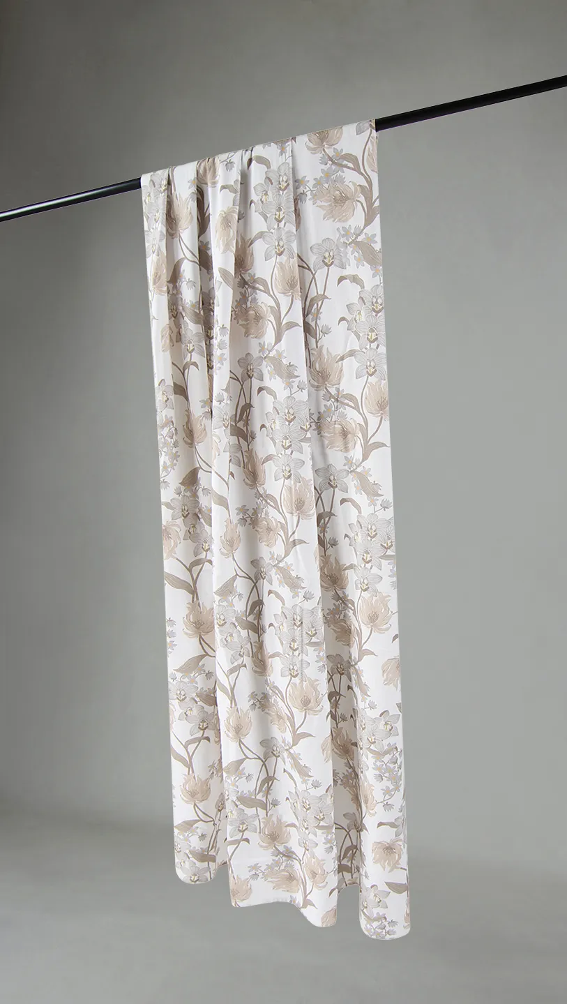 Cortinas - Cortina de algodão Florina (bege)