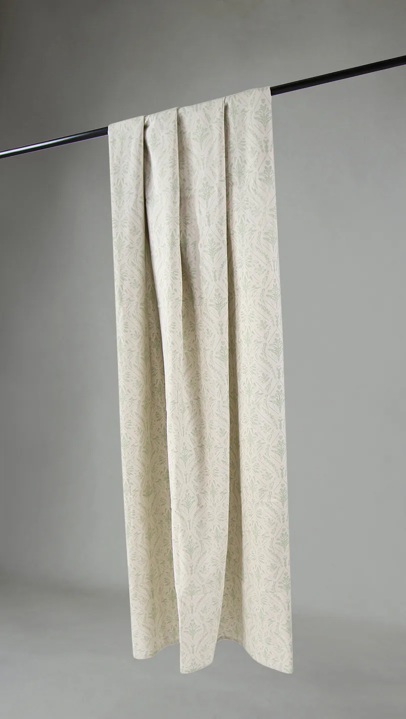 Cortinas - Cortina de algodão Helmi (verde)