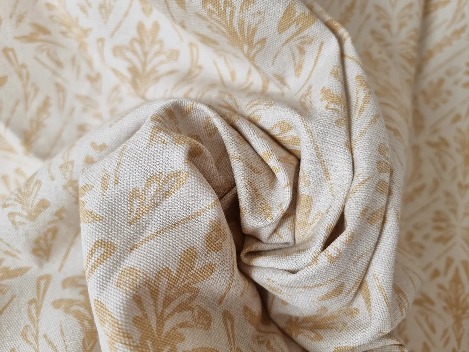 Cortinas - Cortina de algodão Helmi (amarelo)