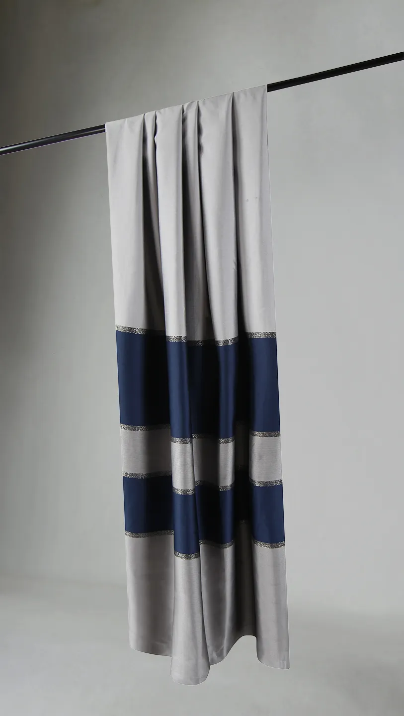 Cortina - Austin (cinza/azul)