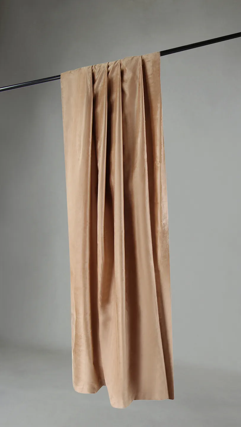 Cortinas - Cortina de veludo Juliet (bege)