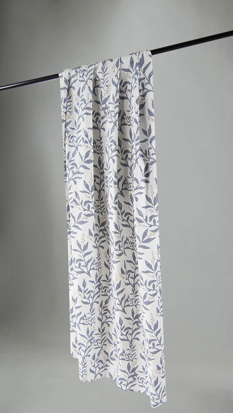 Cortinas - Cortina de algodão Katri (azul)