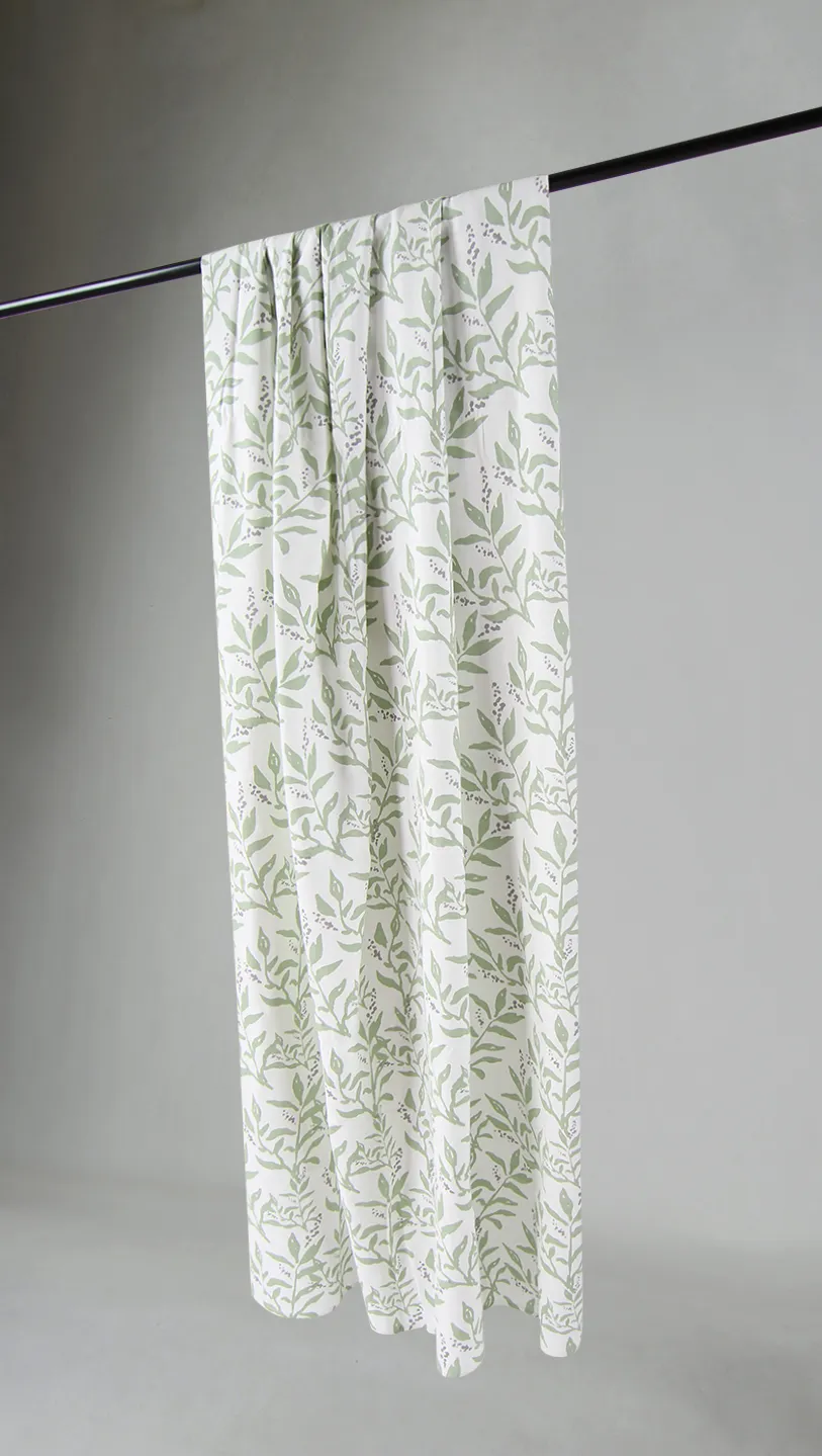 Cortinas - Cortina de algodão Katri (verde)