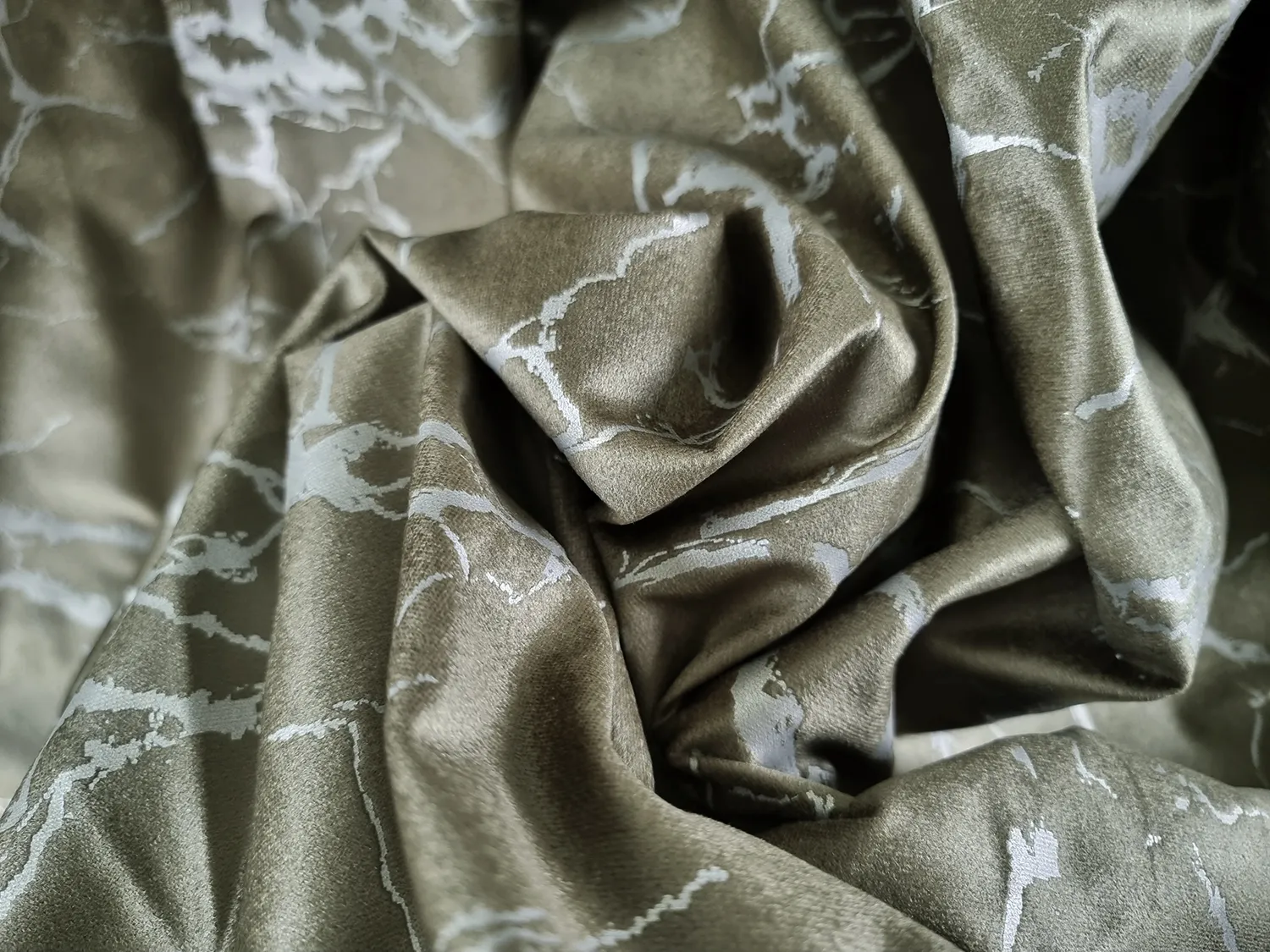 Cortinas - Cortina de veludo Florina (verde)