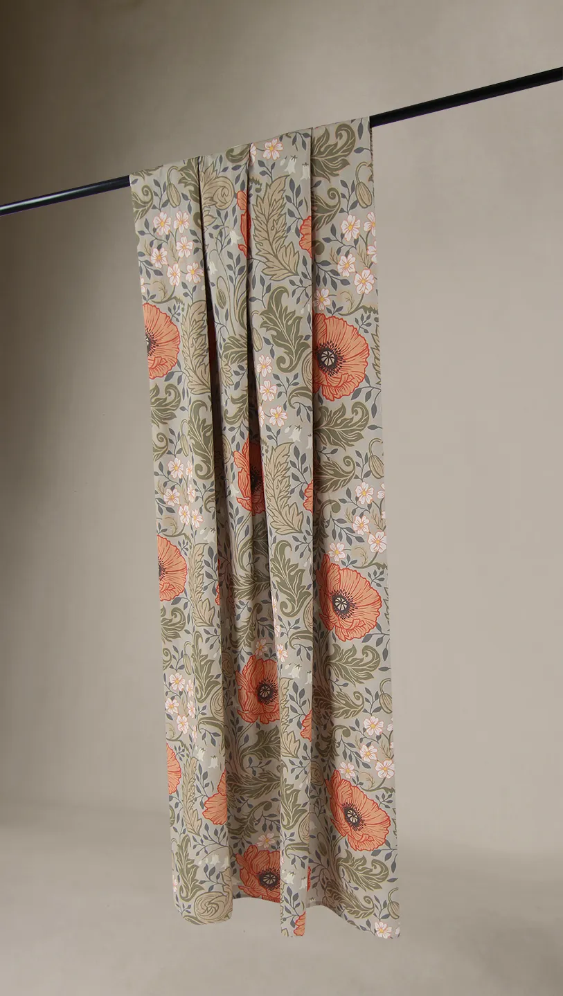 Cortina de algodão - Poppy (bege)