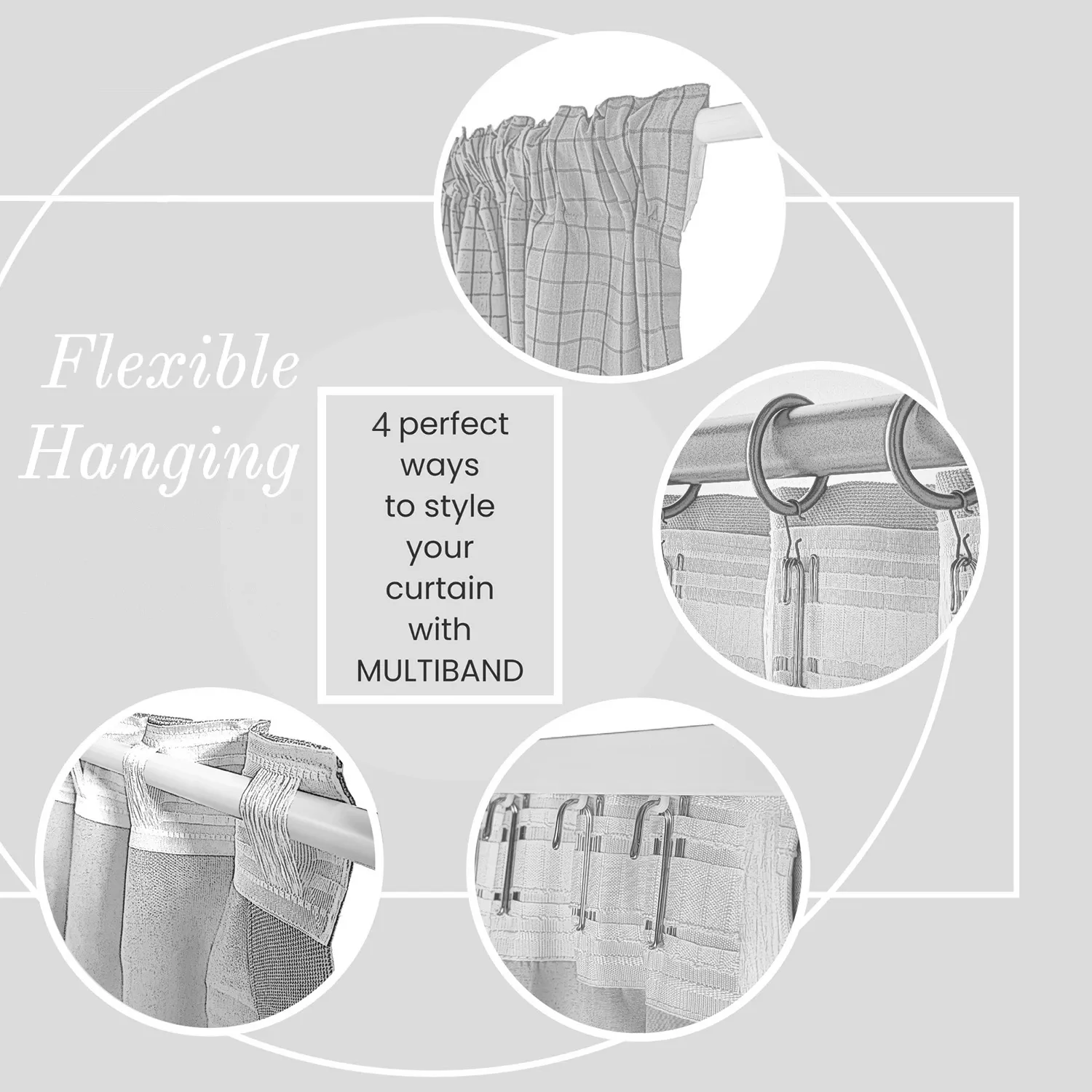 Cortinas - Cortina imitação de linho Andrada (bege)