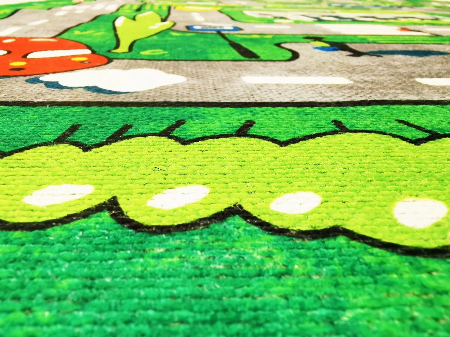 Tapete infantil - Village Road (verde)