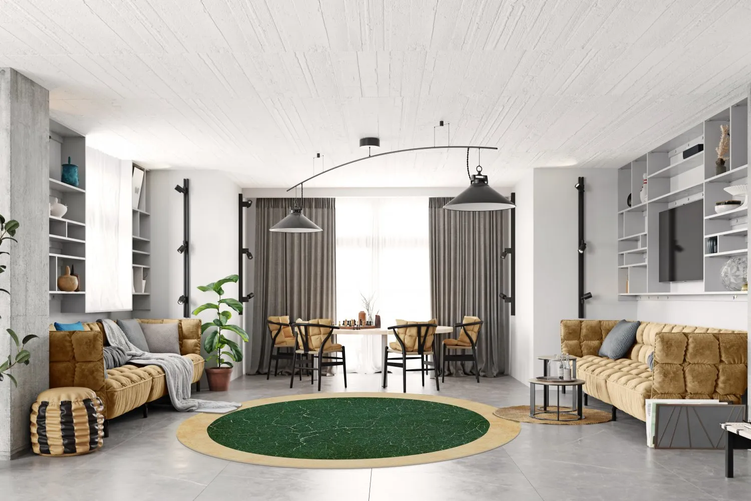 Tapete redondo - Laval (verde)