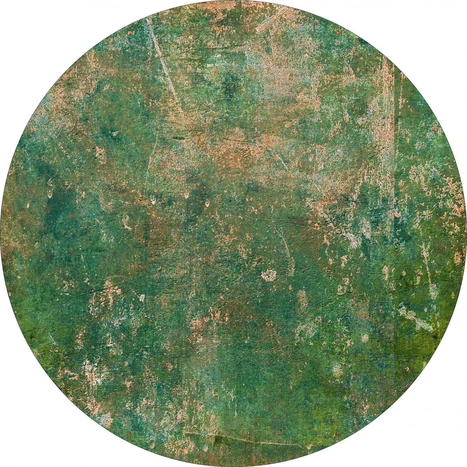 Tapete redondo - Povoa (verde)