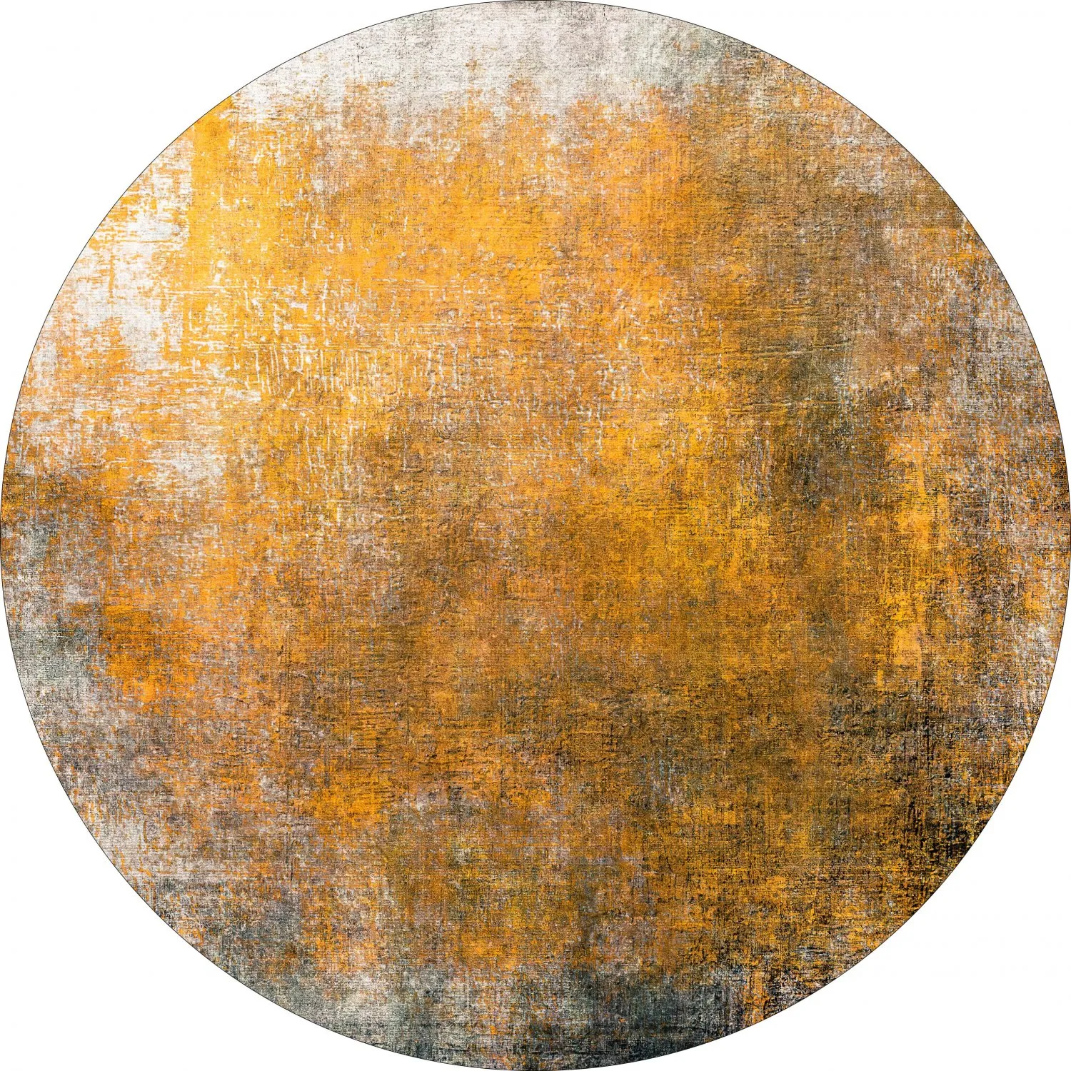 Tapete redondo - Lalin (amarelo)