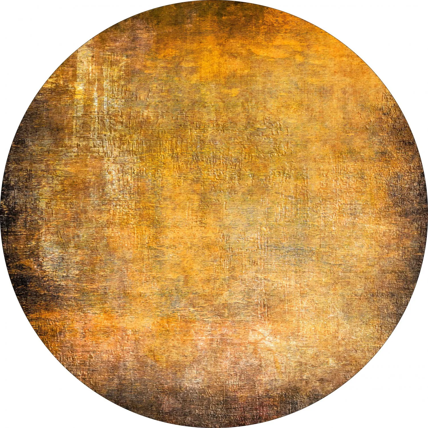 Tapete redondo - Minde (dourado)