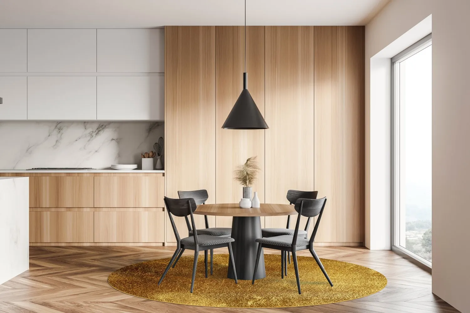 Tapete redondo - Malveira (dourado)