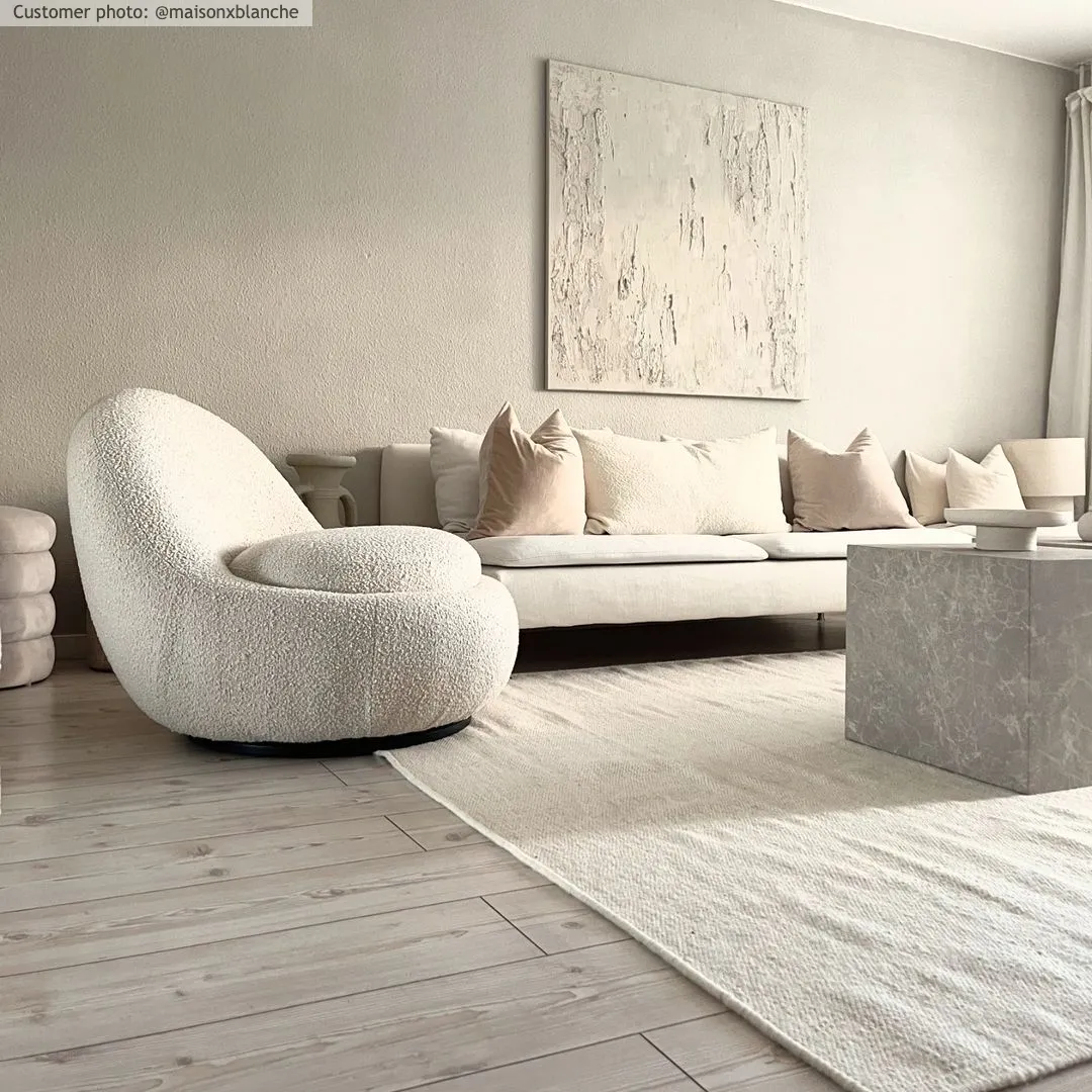 Tapete de lã - Hamilton (branco)